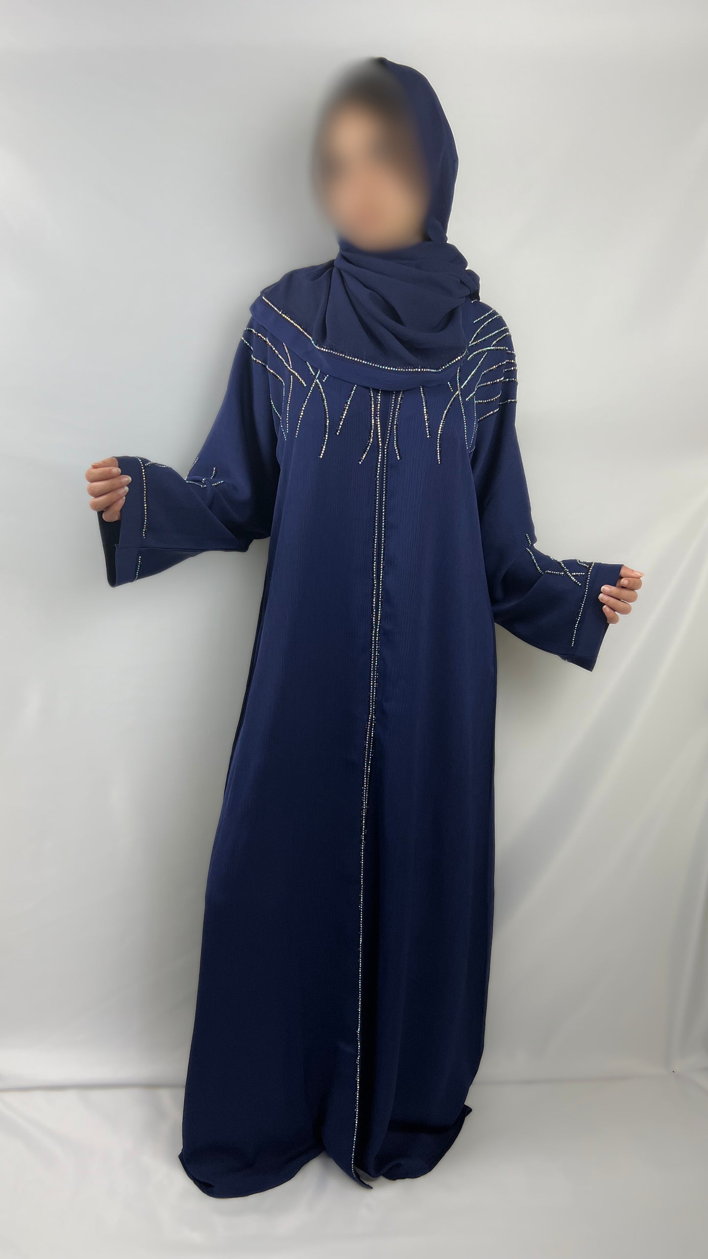 Abaya Orné de Détails Scintillants